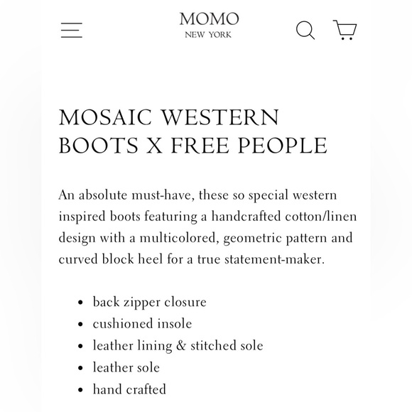 Momo western style boots size 39 (8.5 US) Women’s - Picture 9 of 9